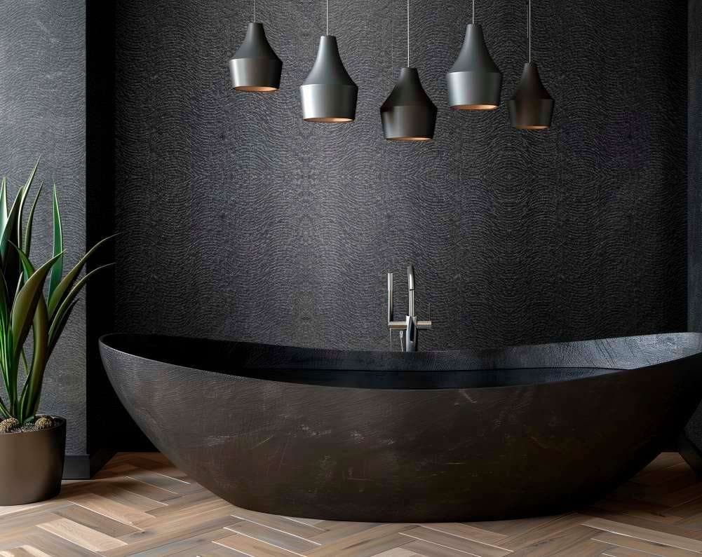 Dark Stone Bathroom