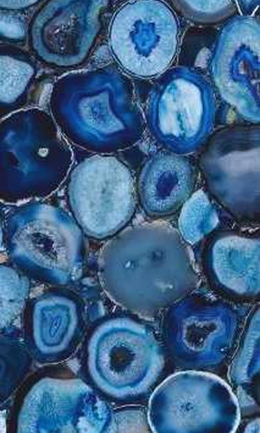 Blue Agate — Semi-Precious Agate, Polished · Backlit finish