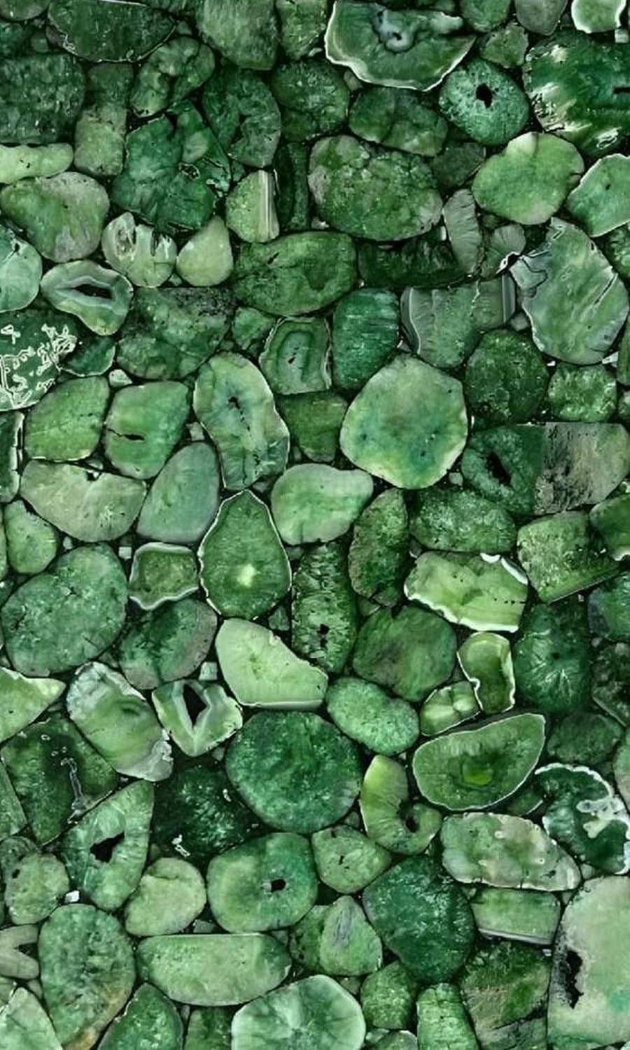 Green Aventurine — Semi-Precious Quartz, Polished · Backlit finish