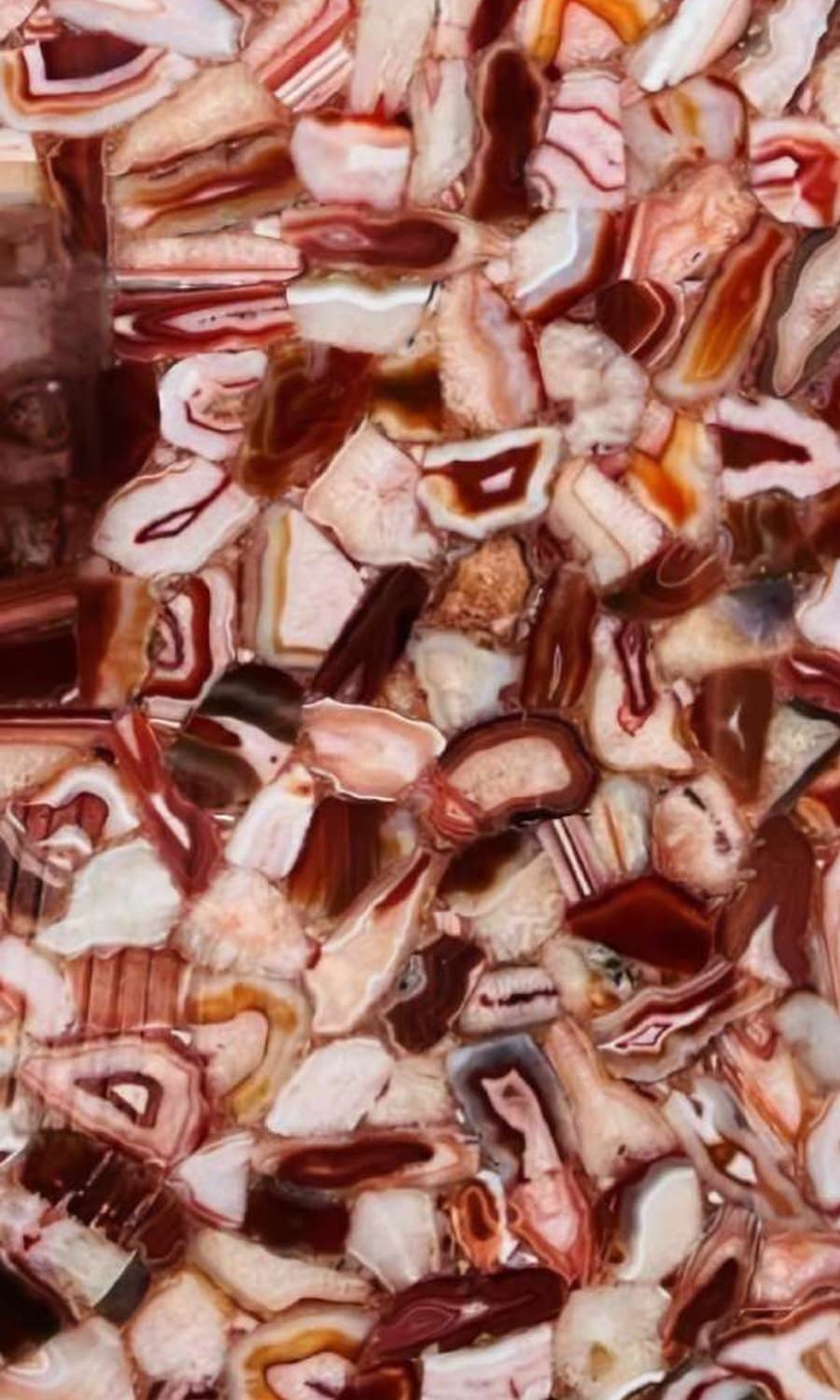 Red Agate — Semi-Precious Agate, Polished · Backlit finish