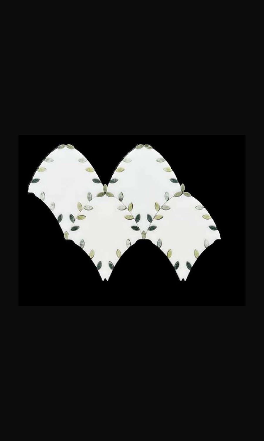 Mosaica · Vine Arabesque — Waterjet Marble, Polished Mosaic finish