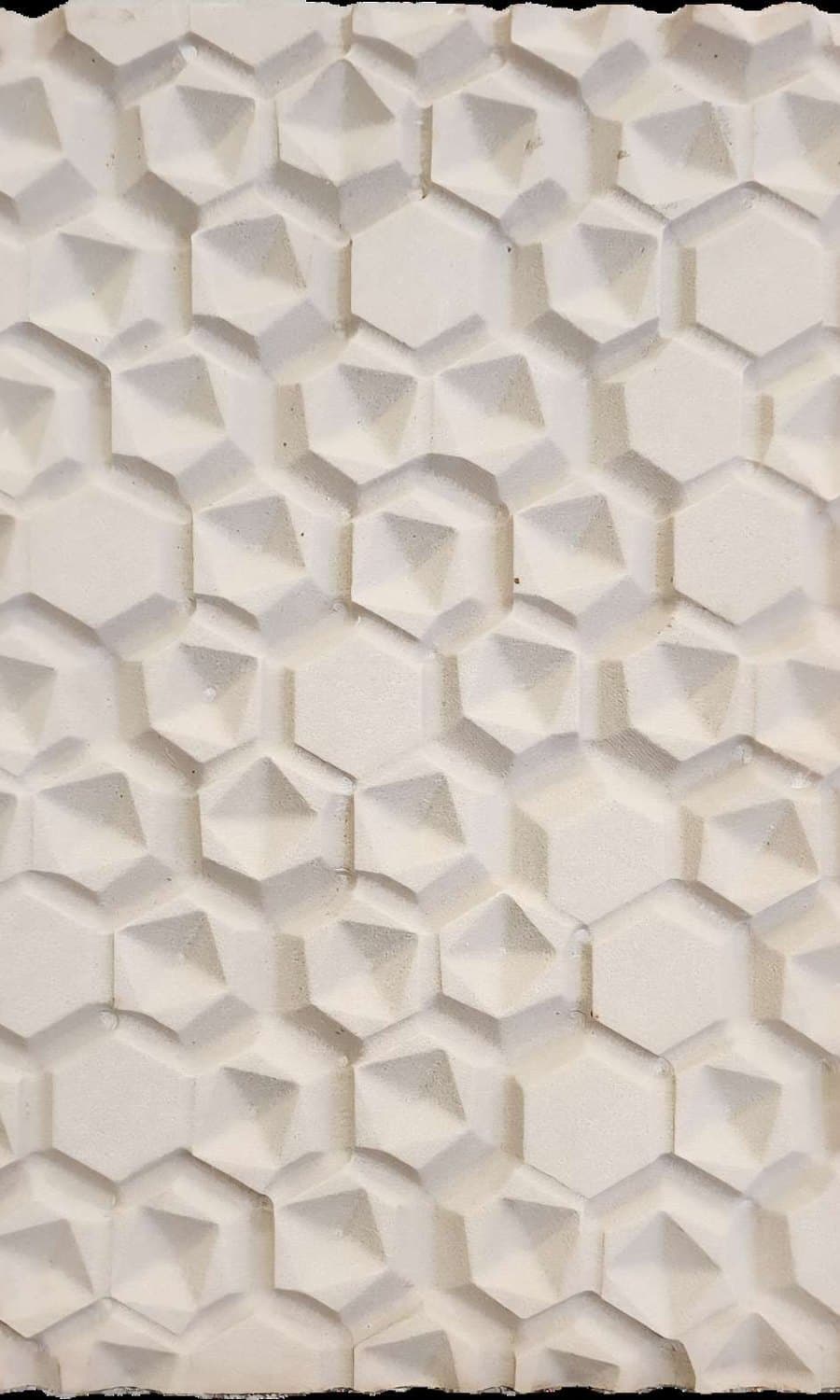 Siena · Hexa Relief — Carved Limestone, Designer Relief finish