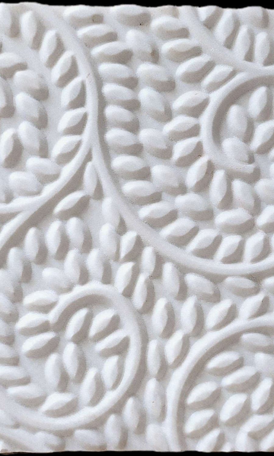 Siena · Floral Medallion — Carved Marble, Designer Relief finish